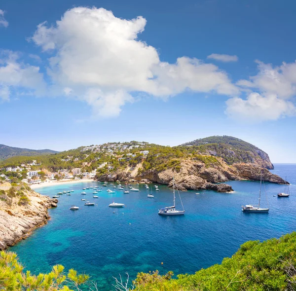 Ibiza Cala Vadella alse Vedella beach — Stok fotoğraf