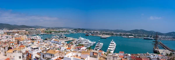 Ibiza Eivissa skyline from Dalt Vila in Balearics — Stock Photo, Image