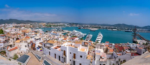 Ibiza Eivissa skyline from Dalt Vila in Balearics — Stock Photo, Image