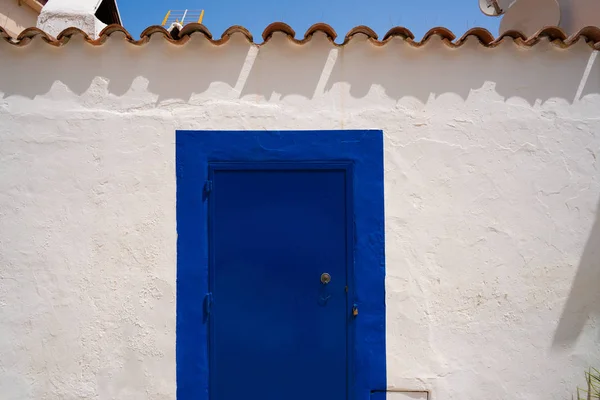 Ibiza Eivissa belvárosában Dalt Vila homlokzatok — Stock Fotó