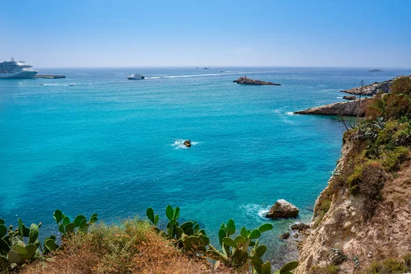Ibiza Eivissa port entrance from Dalt Vila — ストック写真
