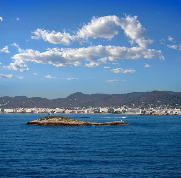 Ibiza ses Figueretes och en Bossa Beach — Stockfoto