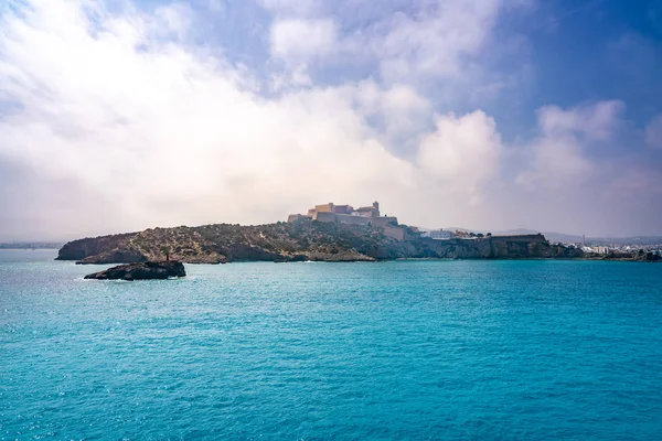 Ibiza Eivissa vista do horizonte do mar — Fotografia de Stock