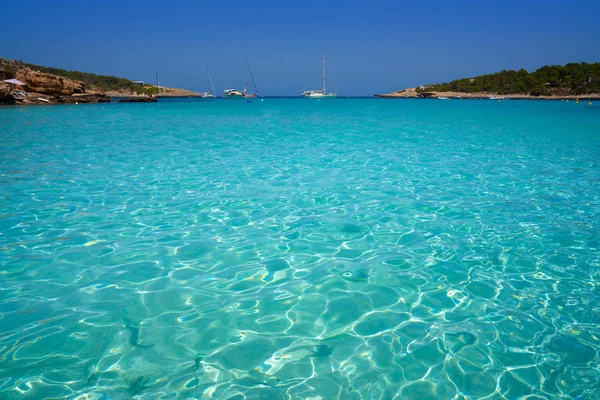 Ibiza Portinatx Arenal Petit Beach op de Balearen — Stockfoto