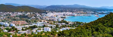 Santa Eulalia Eularia des Riu skyline Ibiza clipart