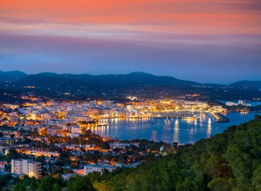 Santa Eulalia Eularia des Riu skyline Ibiza