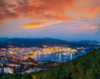 Santa Eulalia Eularia des Riu skyline Ibiza