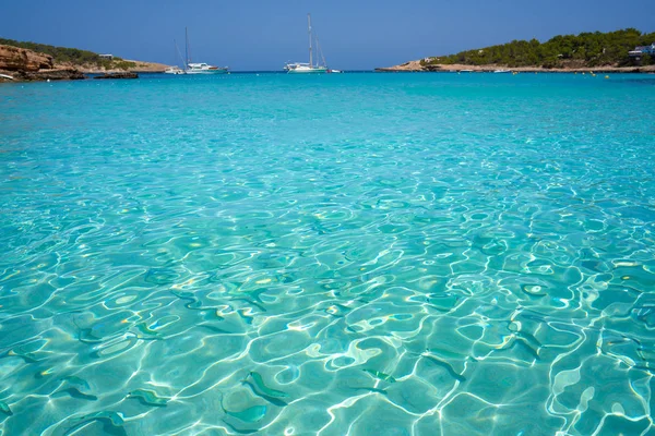 Ibiza Portinatx Arenal Petit beach in Balearics — Stock Photo, Image