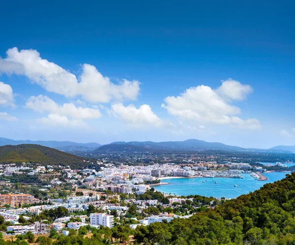 Santa Eulalia Eularia des Riu skyline Ibiza — Stockfoto