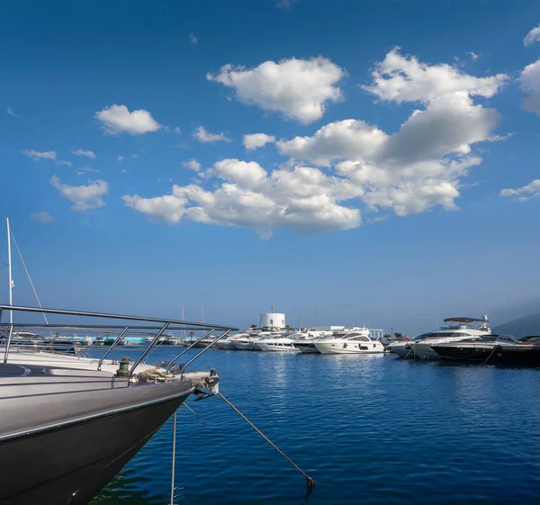 Ibiza santa eulalia marina port auf den balearen — Stockfoto