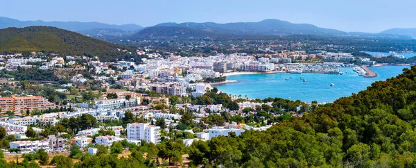 Santa Eulalia Eularia des Riu skyline Ibiza — Stock Photo, Image