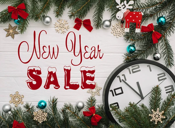 Board Post New Year Sale — Stock Photo, Image