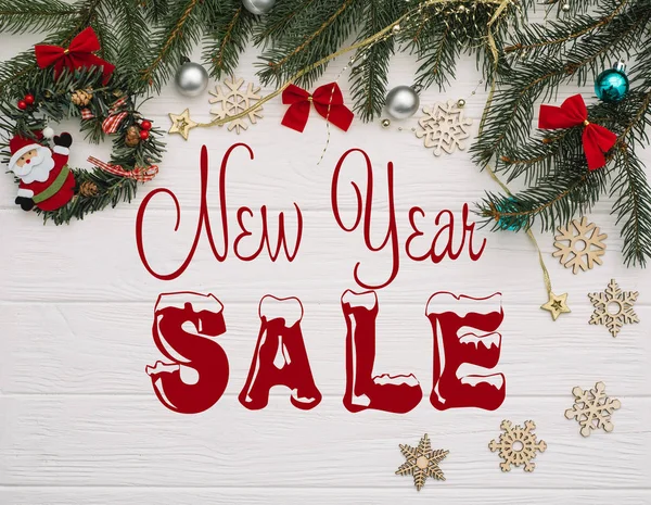 Board Post New Year Sale — Stock Photo, Image