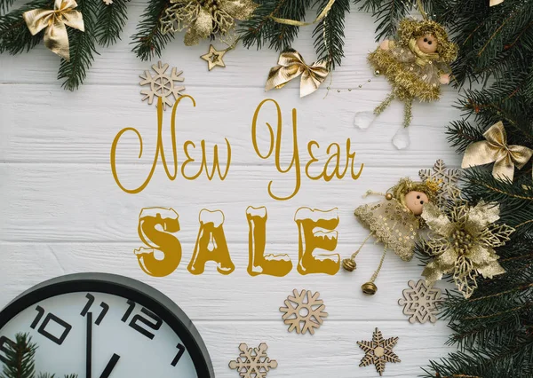 Deska Post Nový Rok Prodej — Stock fotografie