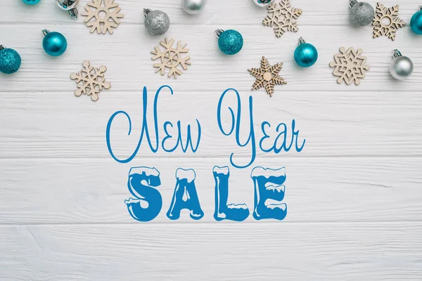 Board Post New Year Sale — Stock Photo, Image