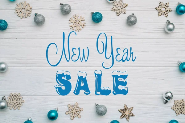 Board Post New Year Sale — Stock Photo, Image