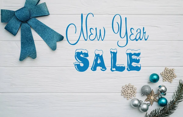 Board Post New Year Sale — Stock Photo, Image