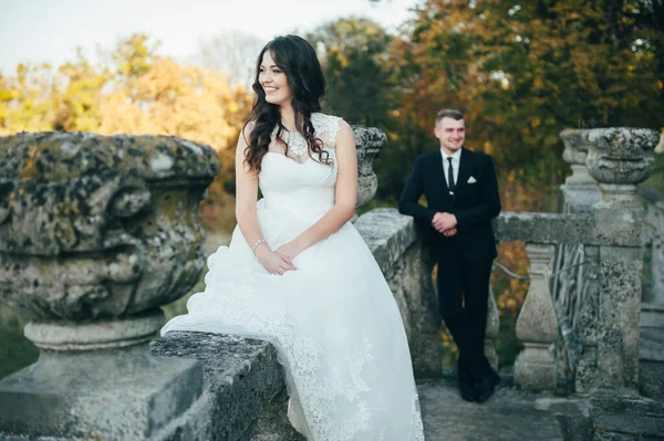 Feliz Pareja Boda Photo Couple Amor — Foto de Stock