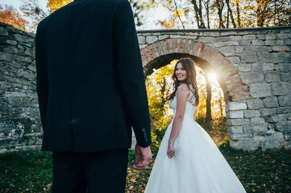 Feliz Pareja Boda Photo Couple Amor —  Fotos de Stock