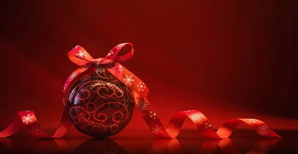 Red Christmas Ball — Stock Photo, Image