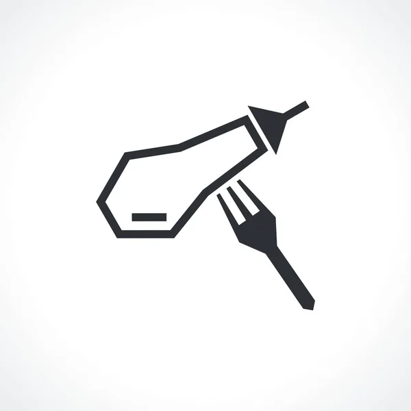 Logotipo Vetor Com Beringela Ícone Moderno Para Marca Empresa Ilustração Gráficos Vetores