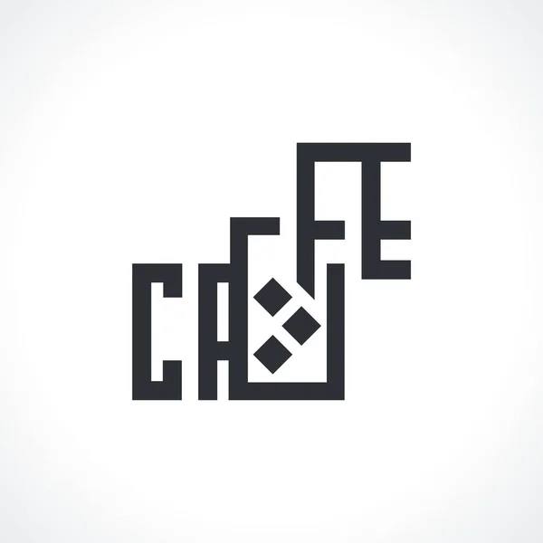Векторный Стакан Логотипа Напитком Логотип Кафе Бара Векторная Миграция Лицензионные Стоковые Иллюстрации