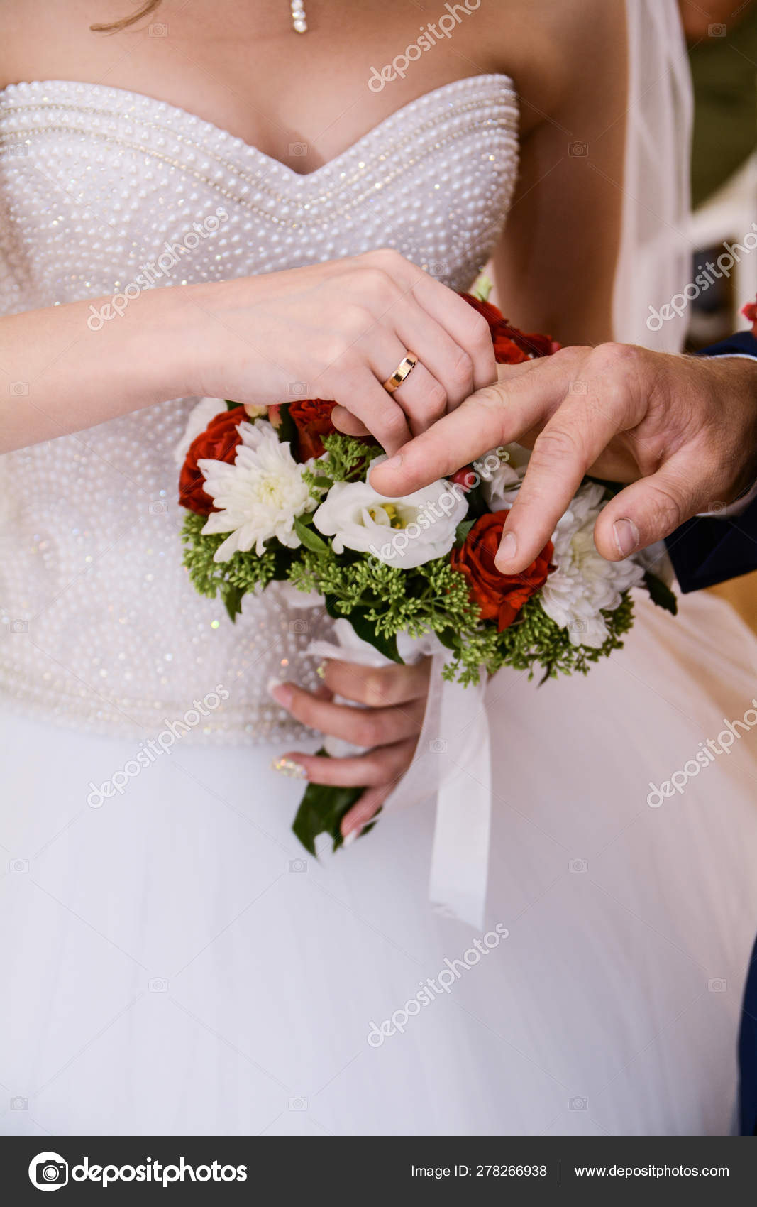 Bride In A Wedding White Beautiful Dress Wedding Theme Symbolic