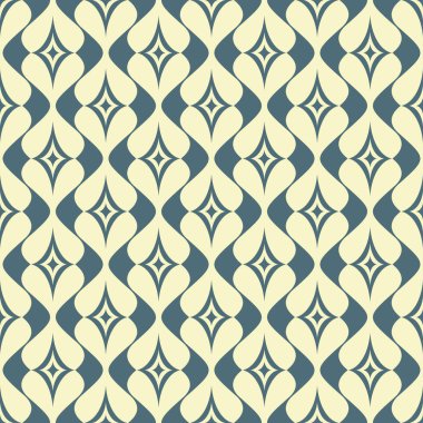 Dikişsiz retro süs desen vektör çizim