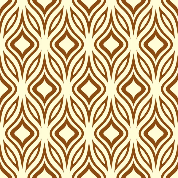 Retro Wallpaper Background Seamless Ornamental Pattern Vector Illustration — Stock Vector