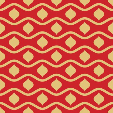 Soyut, pürüzsüz süs desenli vektör çizimi