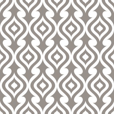 Soyut, pürüzsüz süs desenli vektör çizimi