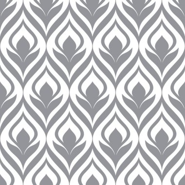 Soyut, pürüzsüz süs desenli vektör çizimi