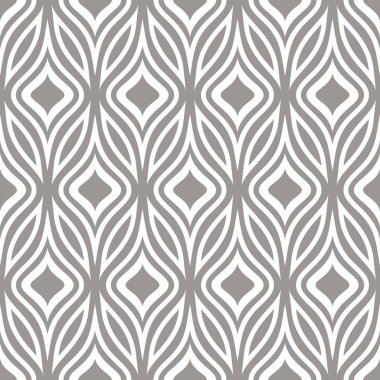 Soyut, pürüzsüz süs desenli vektör çizimi