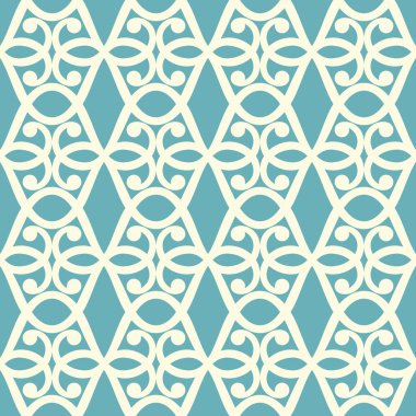 Soyut, pürüzsüz süs desenli vektör çizimi