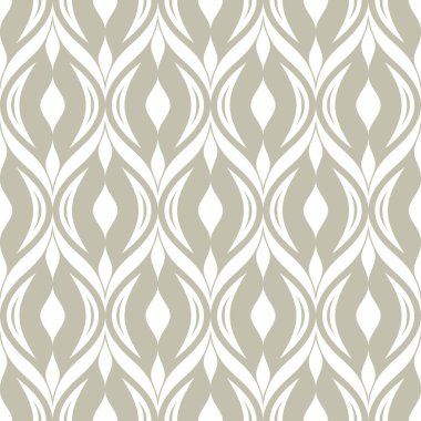 Soyut, pürüzsüz süs desenli vektör çizimi