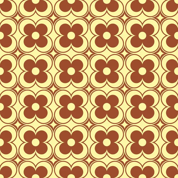 レトロなシームレスな装飾的なパターンのベクトル図 — ストックベクタ