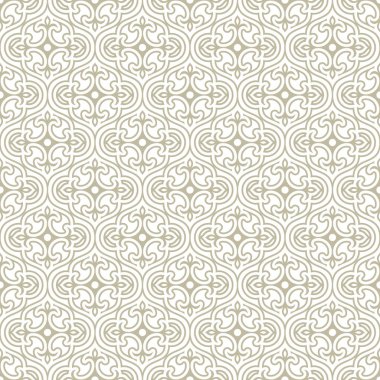 Retro Dikişsiz süs desen duvar kağıdı vektör çizim