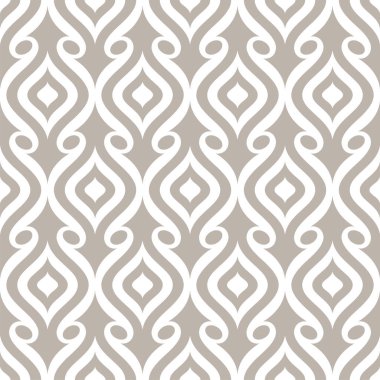 Retro pürüzsüz süs deseni