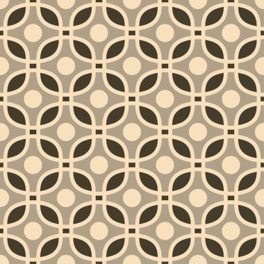 Retro pürüzsüz süs deseni