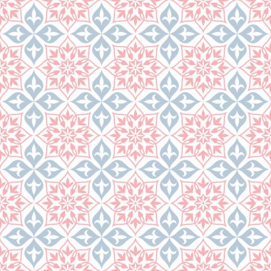 Çiçeksel retro pürüzsüz süs deseni