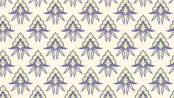 Retro Seamless Pattern Loop Animation Endless Video Background Diagonal Repeating — Stock Video
