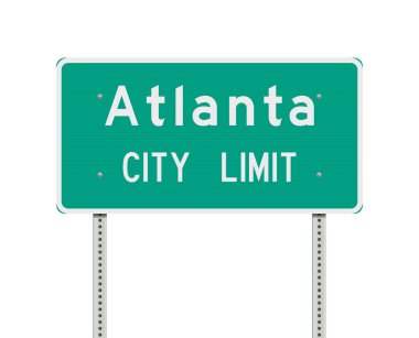 Atlanta şehir sınırı yol işareti