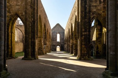 Saint-Mathieu de Fine-Terre Plougonvelin (Finistre, Fransa içinde manastır kalıntıları)