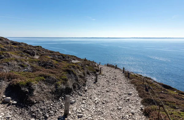 Kustpad Van Cap Chevre Het Schiereiland Van Crozon Finistere Frankrijk — Stockfoto