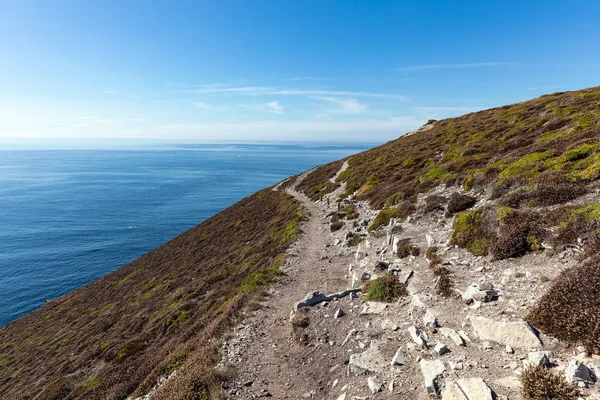 Kustpad Van Cap Chevre Het Schiereiland Van Crozon Finistere Frankrijk — Stockfoto