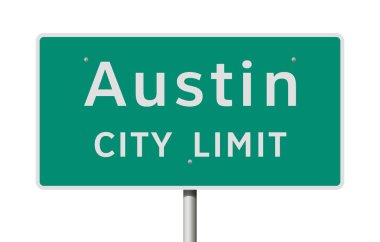 Austin şehir sınırları yol işareti