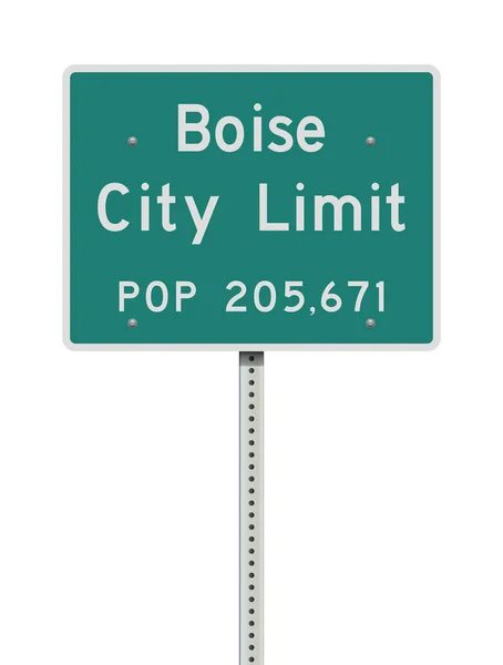 博伊西市限绿道路标志的向量例证 — 图库矢量图片