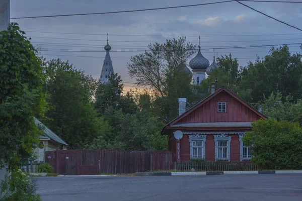 Деревянный дом в Российской провинции — стоковое фото