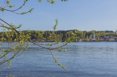 Eski Rus şehir büyük Nehri üzerinde