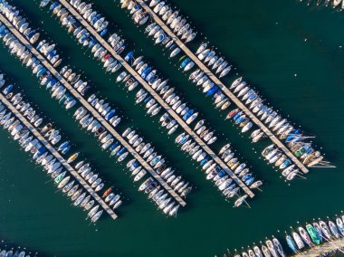 Lozan, İsviçre sıksam Waterfront havadan görünümü